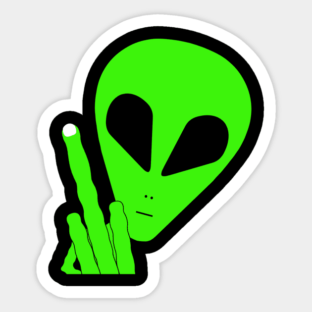 Alien Fuck You #2 Sticker by SiSuSiSu